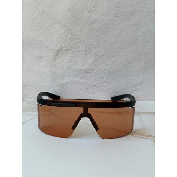 NEW Prada Sport PS B06S Mirrored Sunglasses in Orange $548
